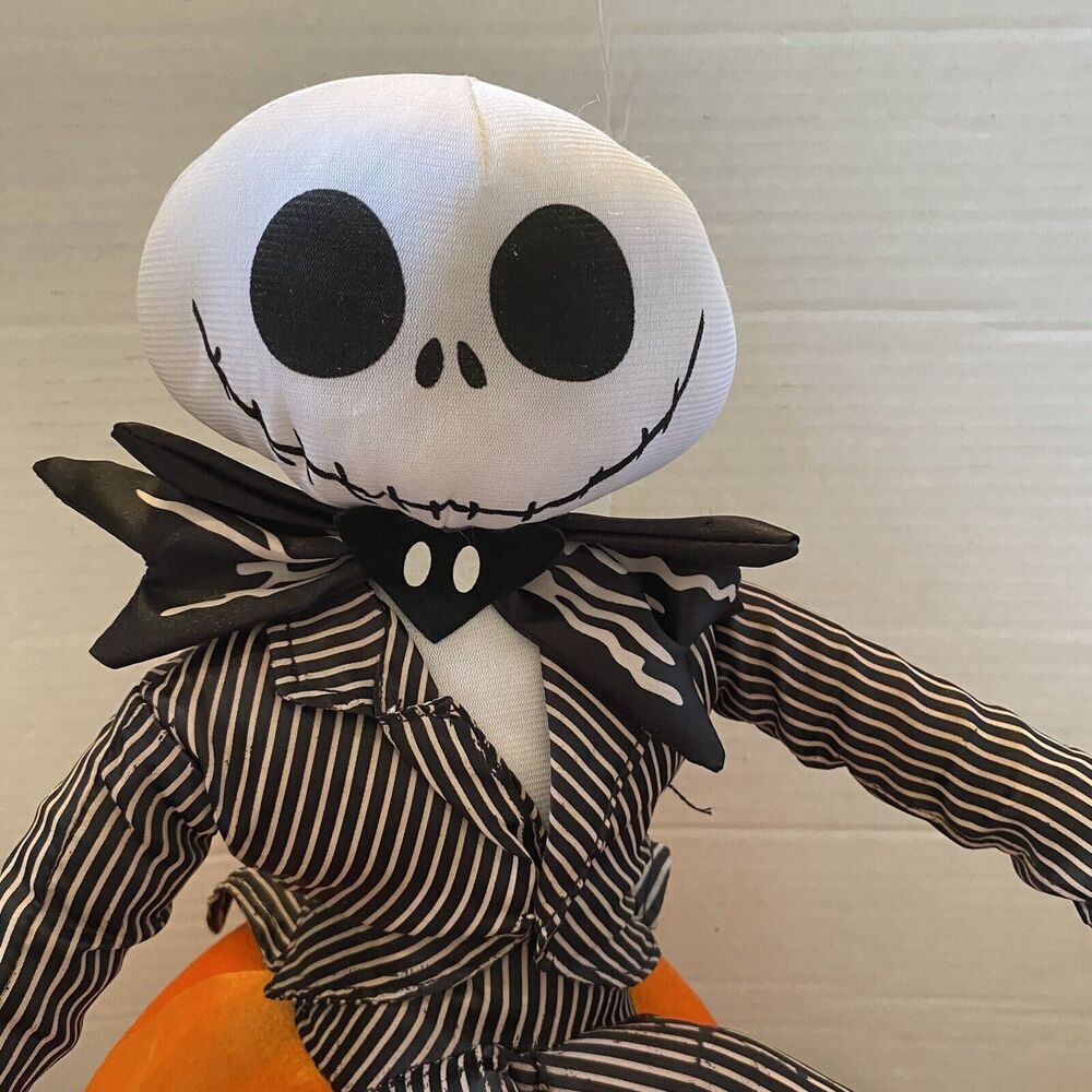 Halloween Disney Nightmare Before Christmas Jack Skellington Pumpkin Greeter 20” - Picture 3 of 12